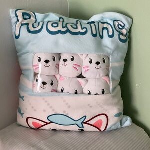 Cat Pudding Plush Bag Cushion